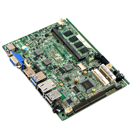 Industrial Motherboard 3855u Msata 4GB DDR4 VGA Lvds Display 2LAN Motherboards 2USB HD 6COM PS2 SATA DC12V Mini PC Motherboard