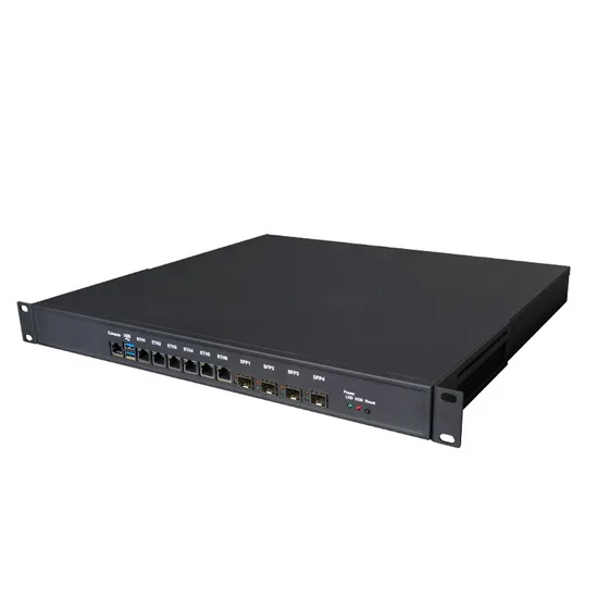 1u Rackmount Chassis 12th LGA1700 Desktop PC Server 2DDR4 6*LAN 4SFP Firewall Mini PC Firewall Appliance Firewall Route Computer 
