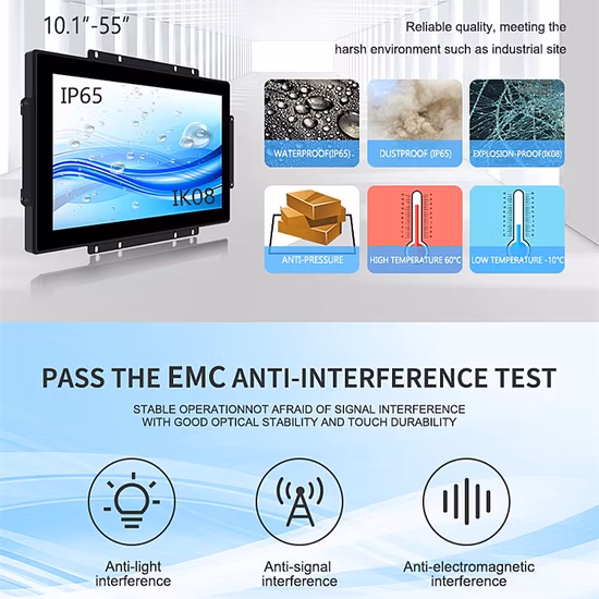 Wholesale 15.6 Inch LCD HD Capacitive Touch Screen Computer Open Frame/Embedded Industrial Panel PC