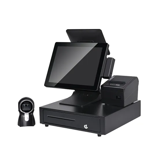 15 Inch Touch Screen All in One POS Terminal with Customer Display 
