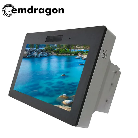 All in One PC Touch Air Conditioner Horizontal Screen Wall Mount with Body Camera Outdoor Advertising Machine 43 Inch LED Digital Signage 1080P Signage 