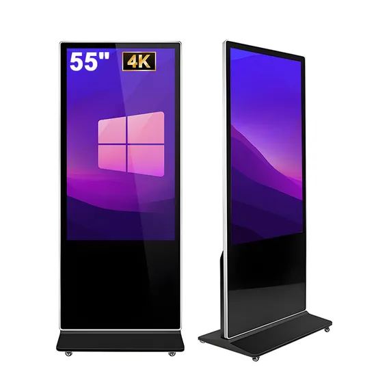 43 55 Inch Floor Stand Indoor Electronic Advertising Display LCD Screens Interactive Information Touch Board Digital Signage Totem 