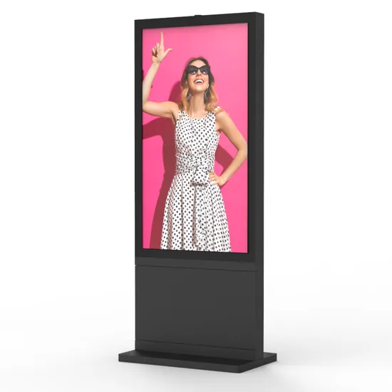 Floor Standing Waterproof Outdoor Digital Signage Icd Screen Touch Totem 