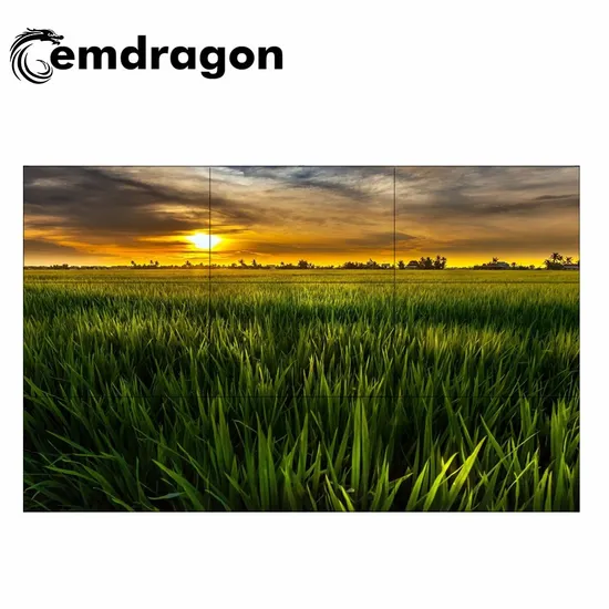 3X3 Video Wall 49 Inch Android OPS Module Digital Signage LED Digital Signage OEM Bus Advertising Screen Bus Panel 