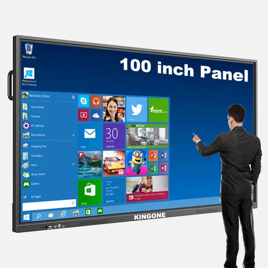 Touch Screen I5 I7 4K LCD Window Systems OPS Computer Interactive Board 